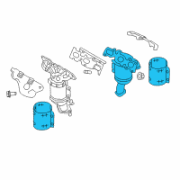 OEM 2014 Ford Flex Manifold With Converter Diagram - DA8Z-5G232-D