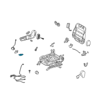 OEM 2008 Pontiac Vibe Sensor, Inflator Restraint Driver Seat Position Diagram - 88974713