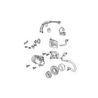 OEM Dodge Neon Line-A/C Liquid Diagram - 5015342AB