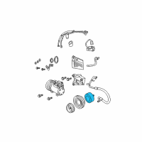 OEM Chrysler PT Cruiser Coil-Air Conditioning Clutch Diagram - 4864715