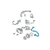 OEM Dodge Neon Line-A/C Suction Diagram - 5058130AG