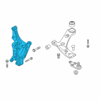 OEM 2017 Kia Sorento Front Axle Knuckle Left Diagram - 51715C5300