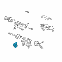 OEM Acura CL Sensor Assembly, Steering Diagram - 35000-S3M-A02