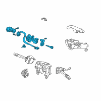 OEM 2002 Acura CL Lock Assembly, Steering Diagram - 35100-S0K-A04