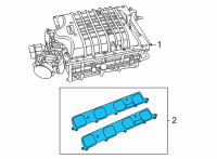 OEM 2015 Dodge Challenger Gasket-Intake Manifold Diagram - 68271246AA