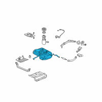 OEM Honda Pilot Tank, Fuel Diagram - 17500-S9V-A01