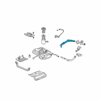 OEM 2005 Honda Pilot Pipe, Fuel Filler Diagram - 17660-S9V-A01