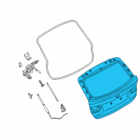 OEM BMW Trunk Lid Diagram - 41-00-7-314-180