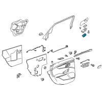 OEM 2016 Chevrolet Impala Window Switch Diagram - 22819400