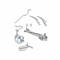 OEM Chrysler Sebring Motor-Washer, HEADLAMP Diagram - 5019258AA