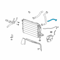 OEM 2009 Pontiac Torrent Engine Coolant Recovery Tank Hose Diagram - 19130349