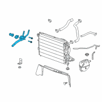 OEM 2014 Chevrolet Equinox Thermostat Housing Diagram - 12651113