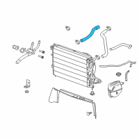 OEM Pontiac Torrent Radiator Inlet Hose (Upper) Diagram - 19130546