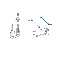 OEM 2007 Lexus RX350 Rear Suspension Control Arm Assembly, No.2, Right Diagram - 48730-48090