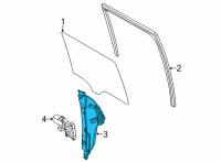 OEM Ford Maverick REGULATOR - WINDOW - LESS MOTO Diagram - NZ6Z-2627008-A