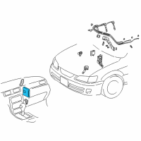 OEM 2001 Toyota Solara ECM Diagram - 89661-06841-84