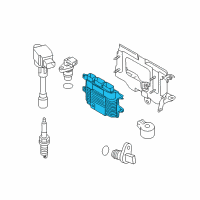 OEM 2012 Nissan Juke Engine Control Module Diagram - 23710-1TV4D