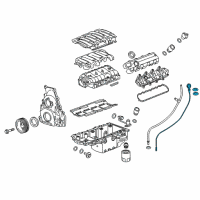 OEM Cadillac CT6 Dipstick Diagram - 12684910