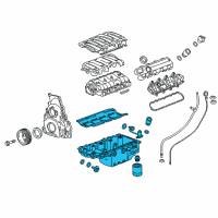 OEM 2016 Cadillac CTS Oil Pan Diagram - 12639931