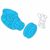 OEM Hyundai Sonata Pump Assembly-Coolant Diagram - 25100-25002