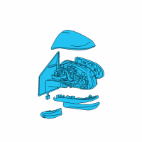 OEM 2018 Toyota RAV4 Mirror Assembly Diagram - 87940-0R200-C0