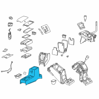 OEM 2009 Jeep Compass Console-Base Diagram - 1NJ62XDVAA