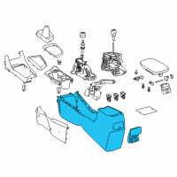 OEM 2014 Toyota Corolla Console Base Diagram - 58910-02360-C0