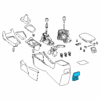 OEM Toyota Corolla Rear Cup Holder Diagram - 55604-02050-C0