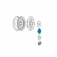OEM 2006 Buick LaCrosse Center Cap Diagram - 9596575