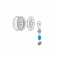 OEM 2005 Buick LaCrosse Center Cap Diagram - 9594420