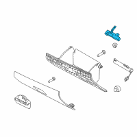 OEM Mercury Mountaineer Compartment Lamp Diagram - AH6Z-14413-A