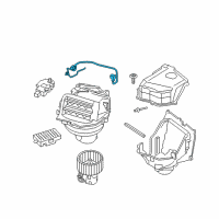 OEM 2016 BMW 535i xDrive Wiring Blower Diagram - 64-11-9-159-332