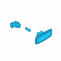 OEM Infiniti Lamp Assy-Side Flasher Diagram - 26160-JK00B