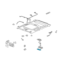 OEM Hummer H3 Dome Lamp Lens Diagram - 15774270