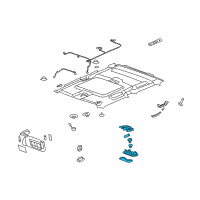 OEM Hummer H3T Lamp, Dome & Reading Diagram - 25965487