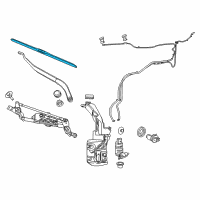 OEM 2016 Jeep Cherokee Blade-Front WIPER Diagram - 68197139AA