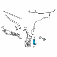 OEM 2017 Jeep Cherokee Pump-Washer, Windshield Diagram - 68225066AB