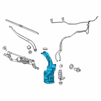 OEM 2017 Jeep Cherokee Reservoir-Windshield Washer Diagram - 68406291AA