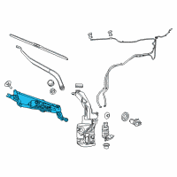 OEM 2016 Jeep Cherokee Linkage-WIPER Diagram - 68197133AD