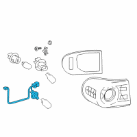 OEM Toyota FJ Cruiser Socket & Wire Diagram - 81555-35380