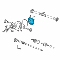 OEM 2015 Cadillac CTS Axle Cover Diagram - 23221119