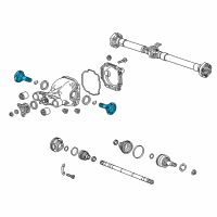 OEM 2016 Cadillac ATS Output Shaft Diagram - 23156299