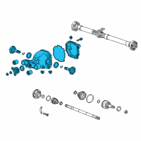 OEM 2017 Cadillac ATS Differential Assembly Diagram - 84110754