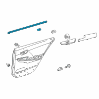 OEM 2016 Toyota Camry Belt Weatherstrip Diagram - 68174-06141