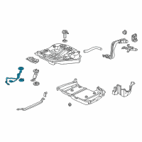 OEM 2000 Acura RL Meter Unit, Fuel Diagram - 37800-SZ3-C02