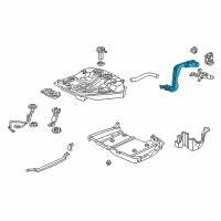 OEM 2000 Acura RL Pipe, Fuel Filler Diagram - 17660-SZ3-A50