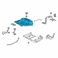 OEM 2004 Acura RL Tank, Fuel Diagram - 17500-SZ3-A51