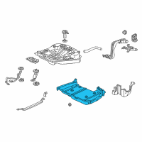 OEM Acura RL Cover, Fuel Tank Diagram - 17733-SZ3-A50