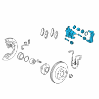 OEM 2017 Toyota Avalon Caliper Diagram - 47730-07071