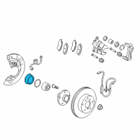 OEM 2016 Toyota Avalon Wheel Bearing Dust Shield Diagram - 43246-73010